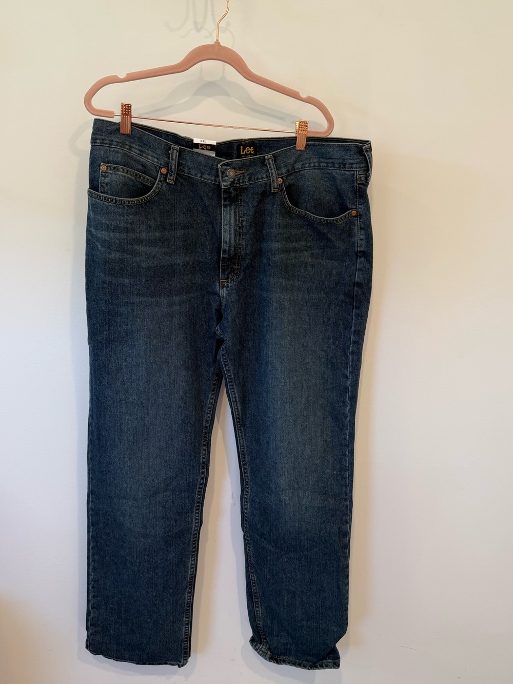 Lee Relaxed Fit Straight Leg Men's Blue Jeans Waist 38 x 32